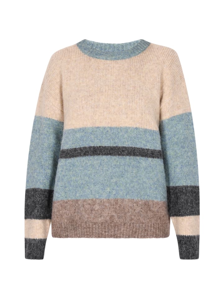 Damen Pullover in Beige Mehrfarbig