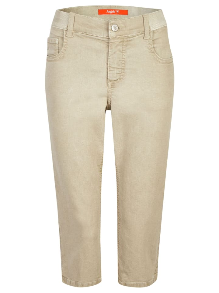 ANGELS Slim Fit Jeans Jeans OSFA Capri mit Coloured Denim in khaki günstig  kaufen | limango | Slim-Fit Jeans