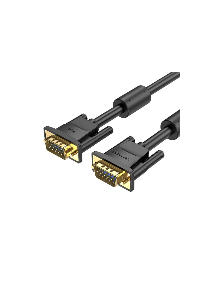 VGA(3+6)-Kabel mit Ferritkernen 1080P 60Hz 3 Meter in Schwarz