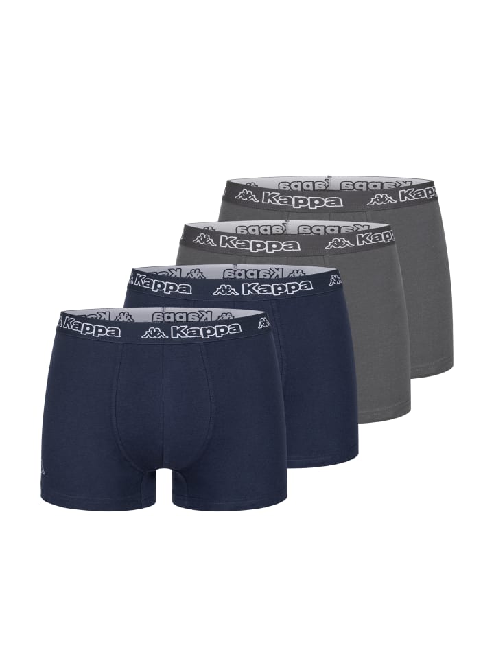 Kappa Boxershorts 4er Pack 2xAnthrazit 2xNavy