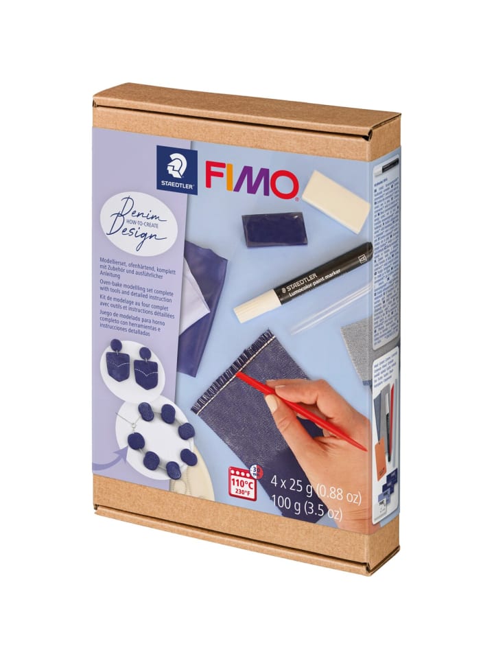 Modelliermasse Set Fimo Htc denim design