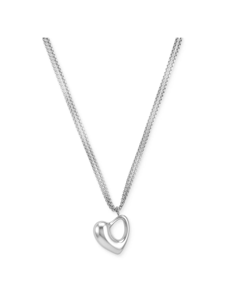 Kette mit Anhänger Edelstahl in Silber