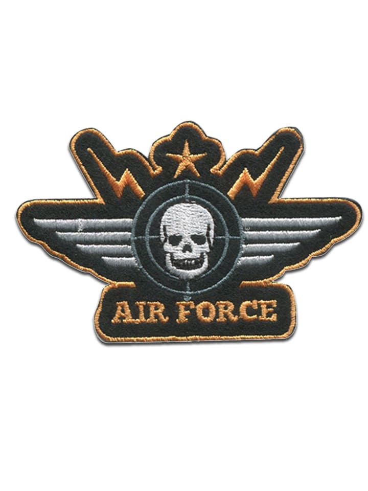 Air Force Totenkopf TroopersApplikation Bügelbild inSchwarz