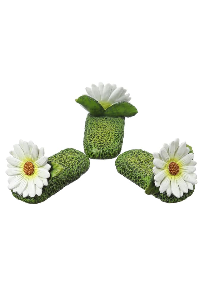 3x Blumentopffüße Blumen Pflanzkübel Untersetzer Kübelfüße in weiß
