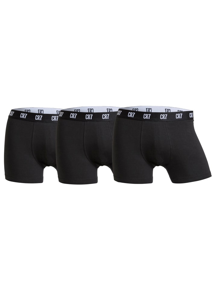 Boxershort 3er Pack in Schwarz