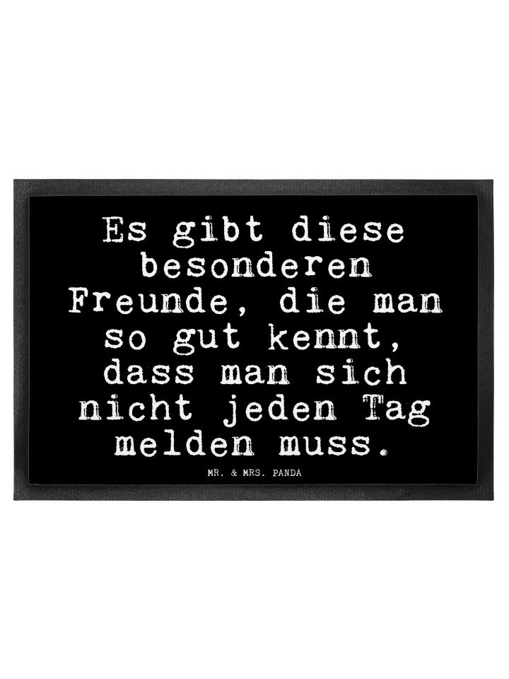 Fußmatte Es gibt diese besonderen... mit Spruch in Schwarz