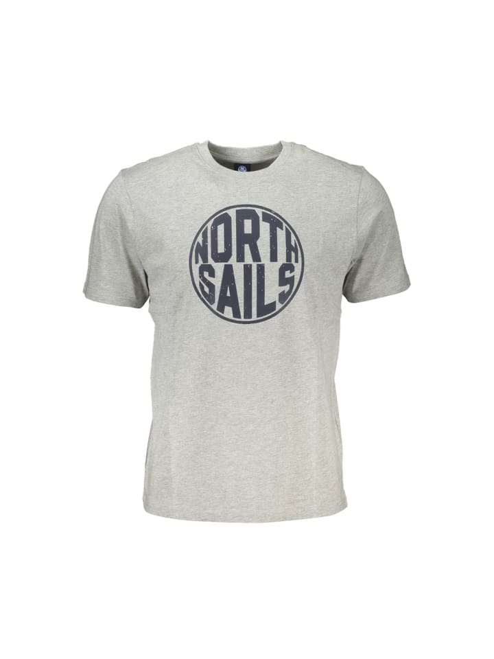 Grau Braun Baumwolle Herren T-Shirt