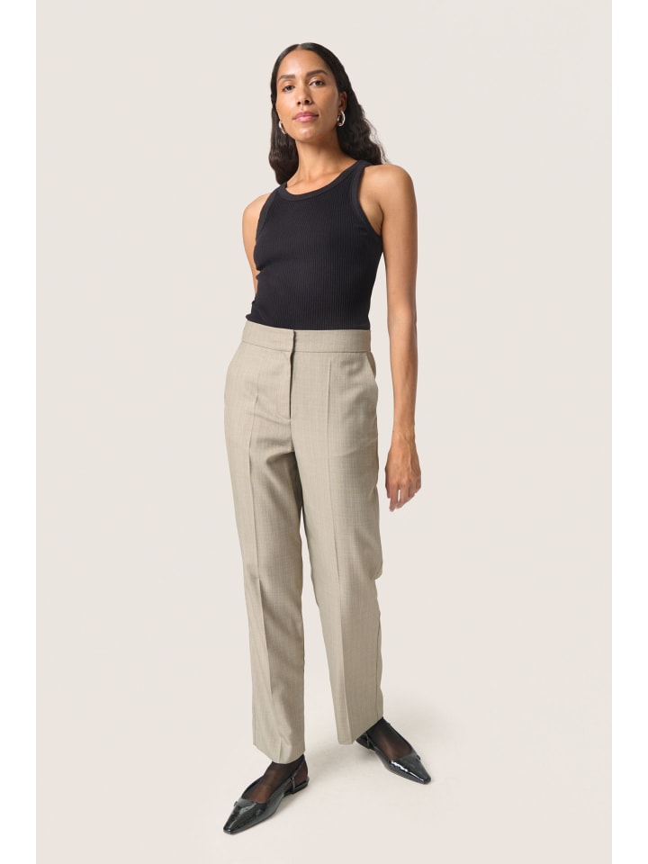 Pants Suiting SLVivica Gerade Passform in Melange Suiting