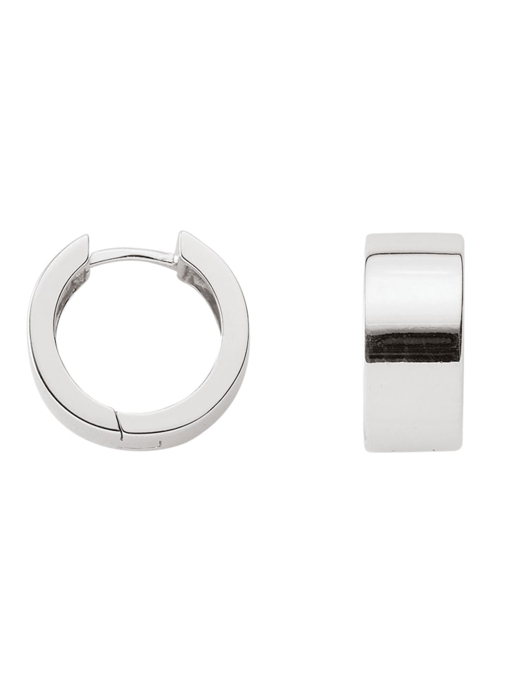 925 Silber Ohrringe / Creolen Ø 15,2 mm in silber
