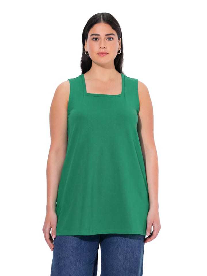 Longshirt in smaragdgrün