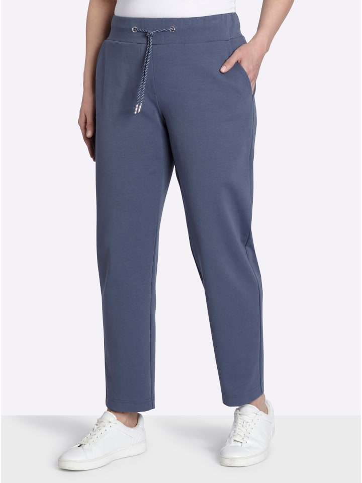 Schlupfhose in rauchblau