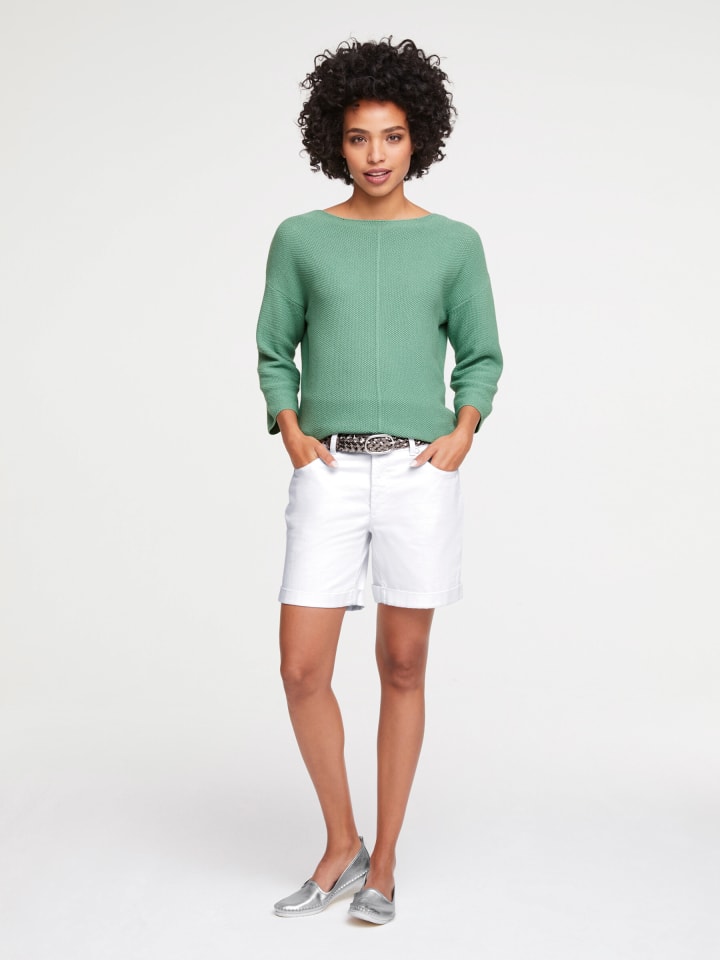 Oversized Pullover in lindgrün