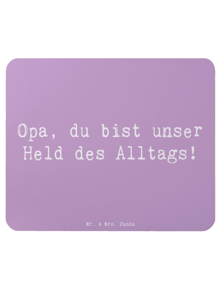 Mouse-Pad Spruch Opa Held mit Spruch in Lavendeltraum