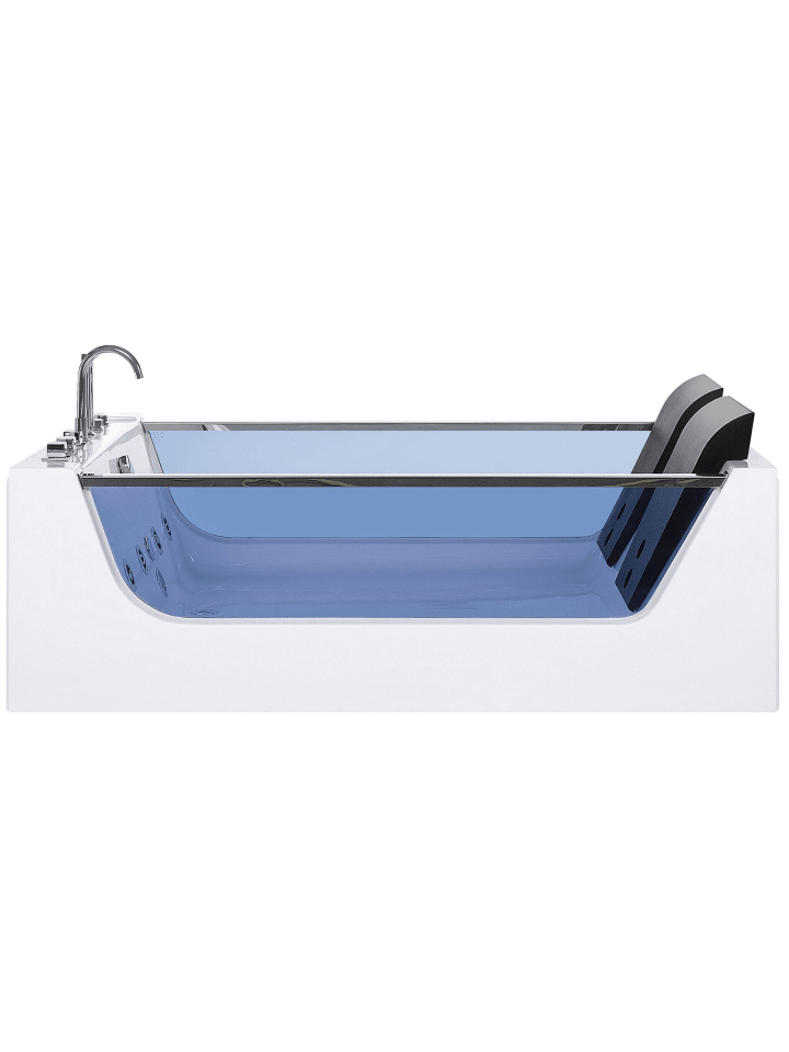 6-tlg Whirlpool Badewannen CURACAO in Weiß