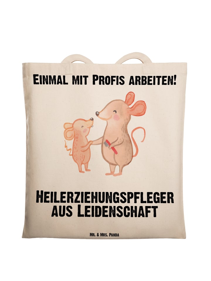 Tasche Heilerziehungspfleger Leidenschaft mit S... in Creme