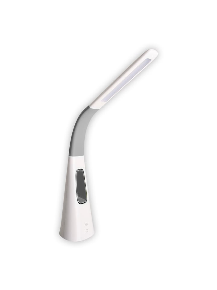LED Tischleuchte " VENTU" in weiß - (L)12.1 cm x (B)10.2 cm x (H)40 cm - EEK G