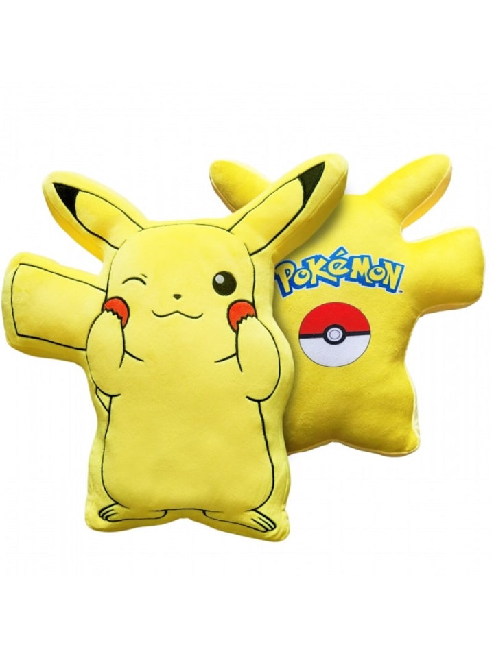 Pokemon Dekokissen Formkissen weich Kuschelkissen in Gelb