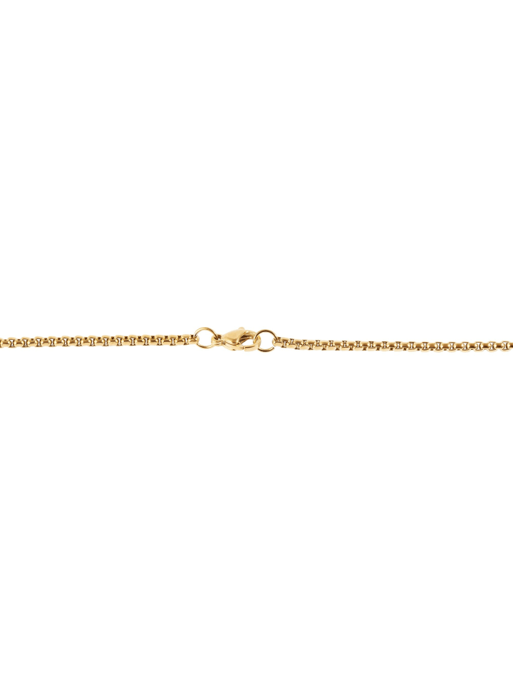 Unisex Halskette mit Anhänger – aus Edelstahl in gold