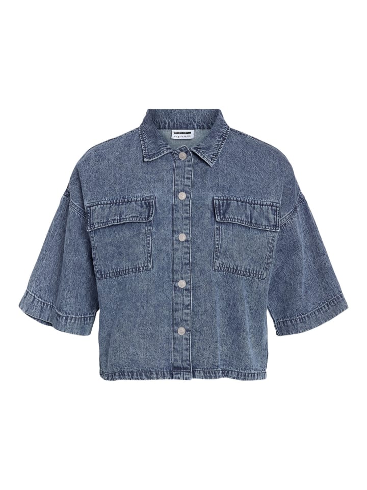 Jeanshemd in Medium Blue Denim