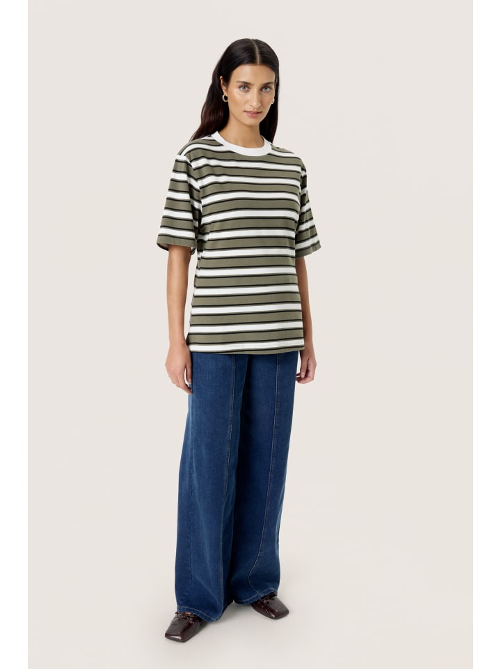 T-shirt SLNeo Feminine Form in Grape Leaf Stripe