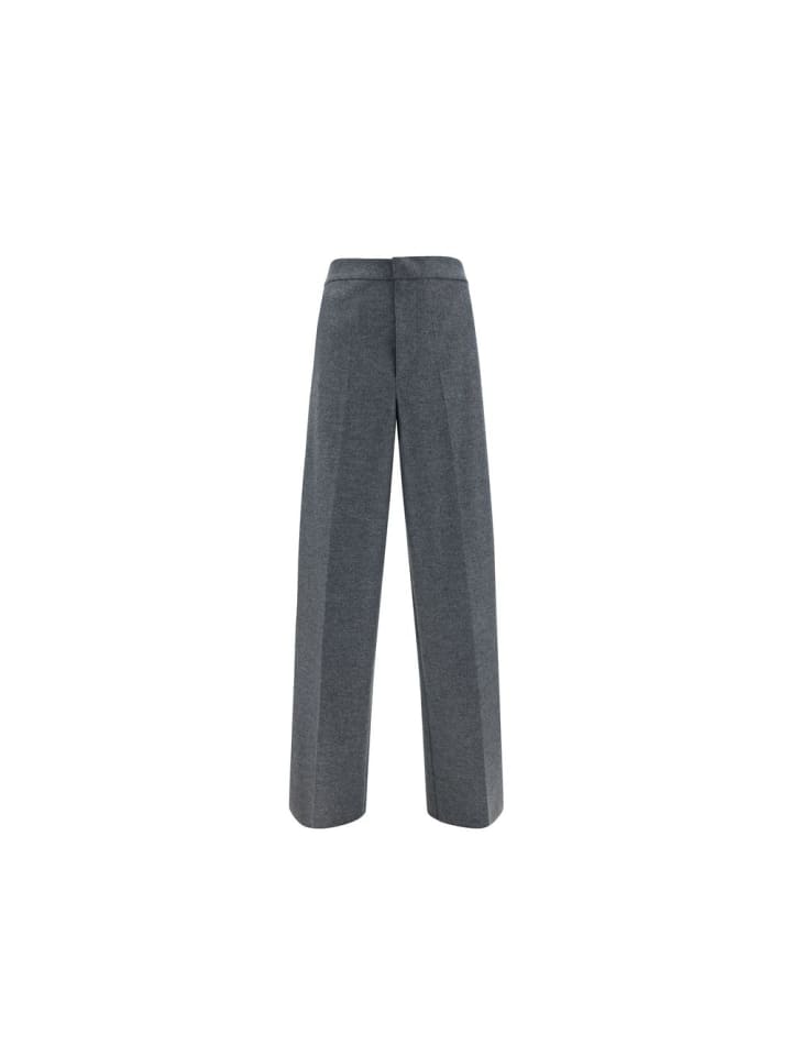 Grau Wolle Kleid Hose