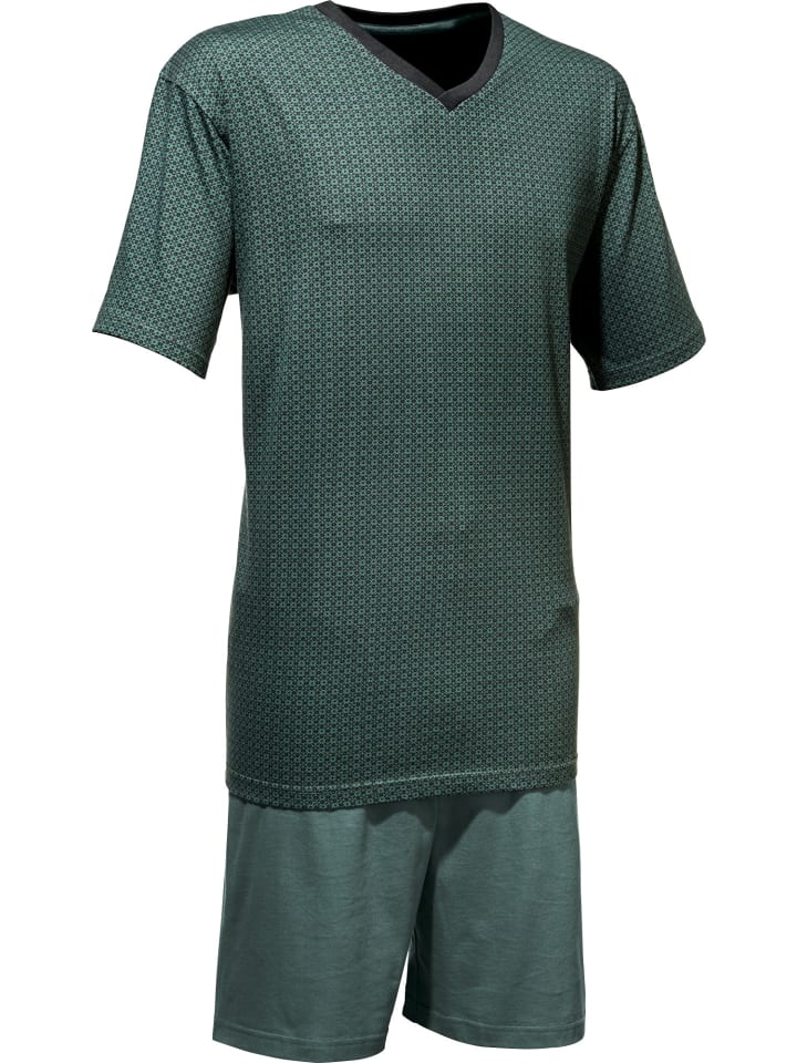 Single-Jersey Shorty in grün