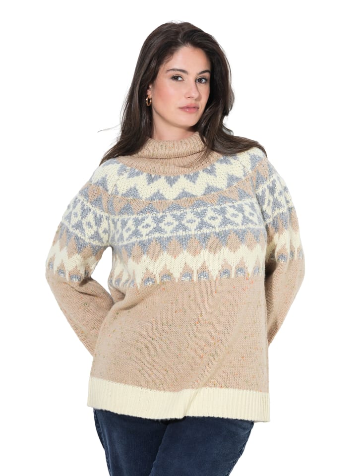 Pullover in beige melange