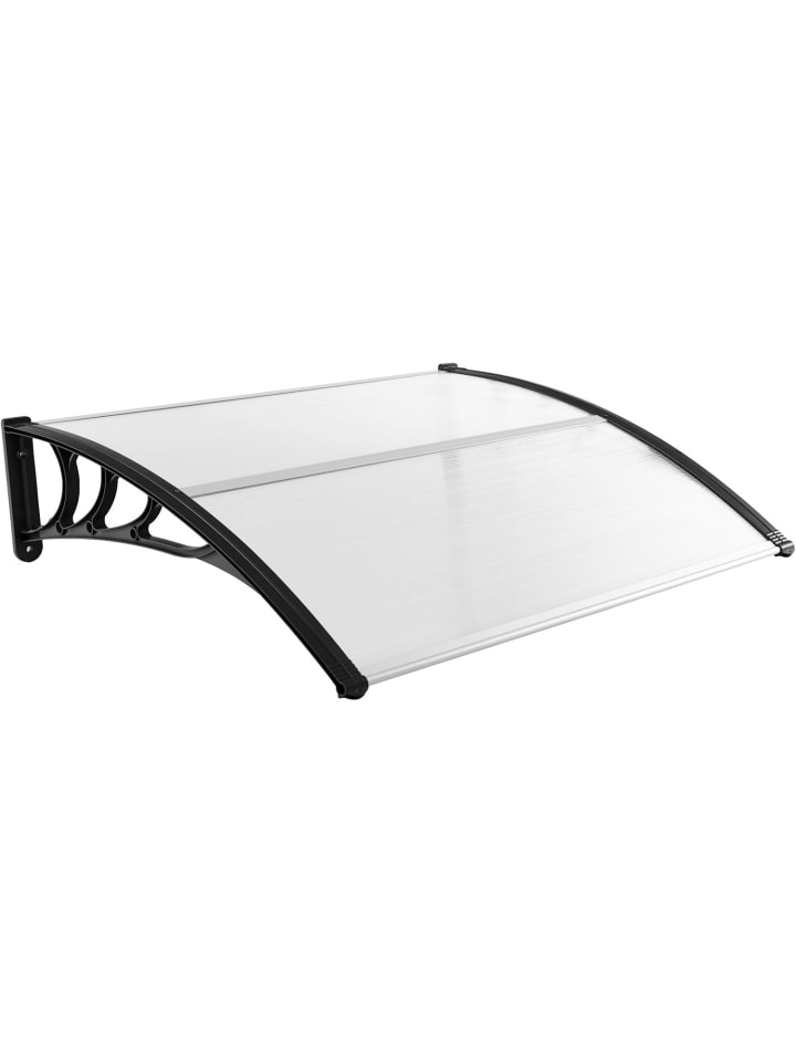 Vordach für Haustür 122x99cm in Transparent