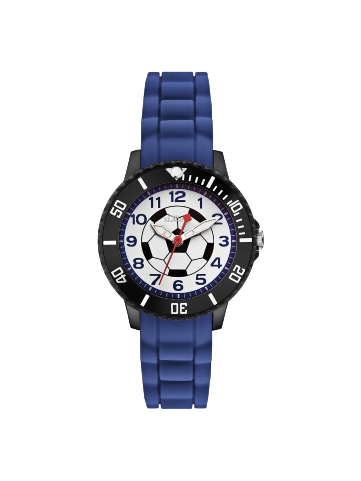 Armbanduhr Fußball in blau