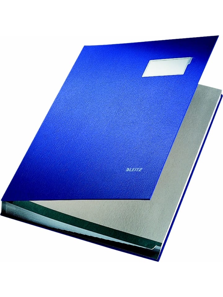 Unterschriftsmappe 10 Fächer blau