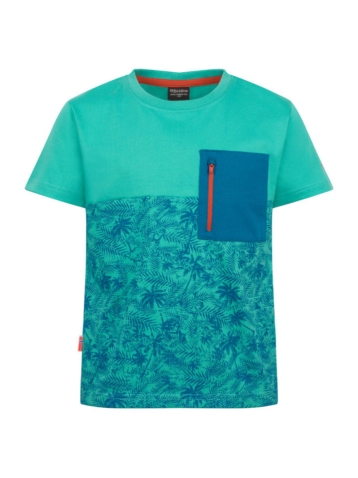 Funktionsshirt Flakstad in navy/dusty blue