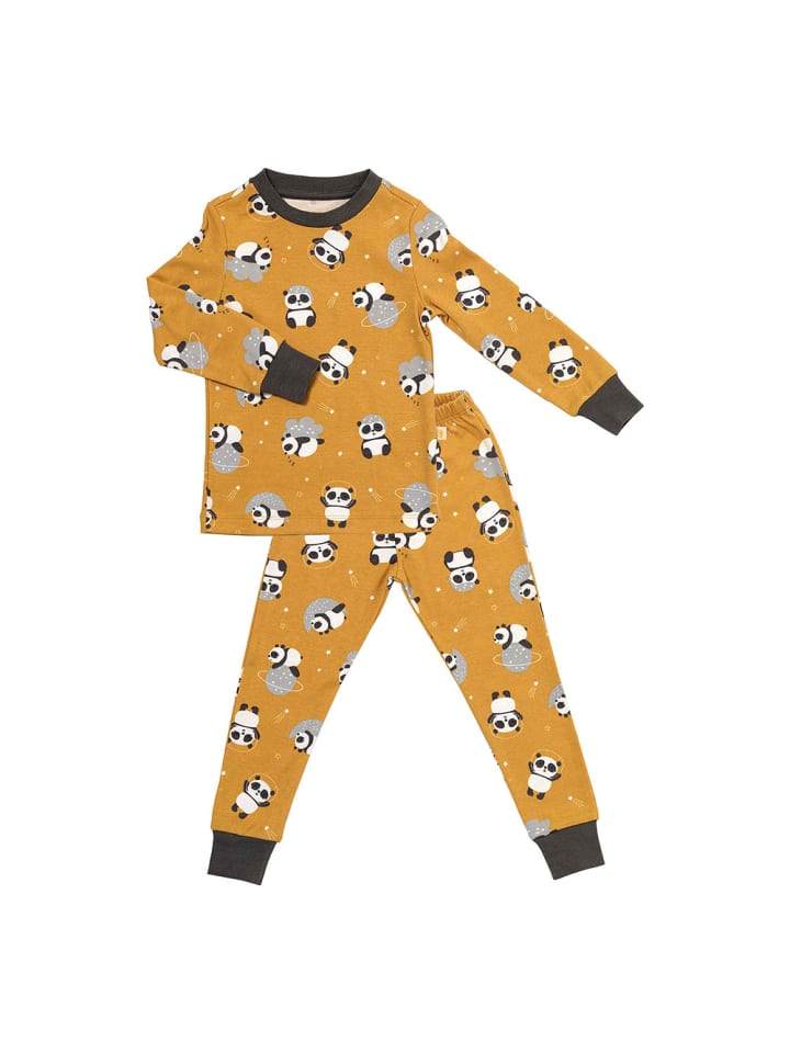 Kinder-Pyjama aus Bio Baumwolle in Gold