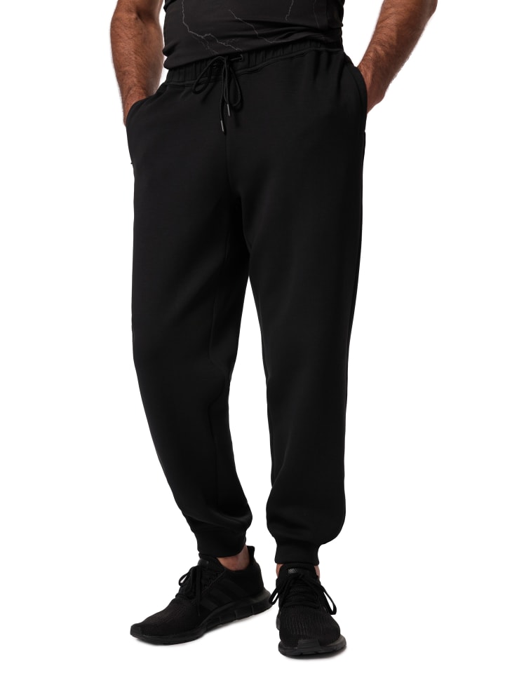 Lange Sweathose in schwarz