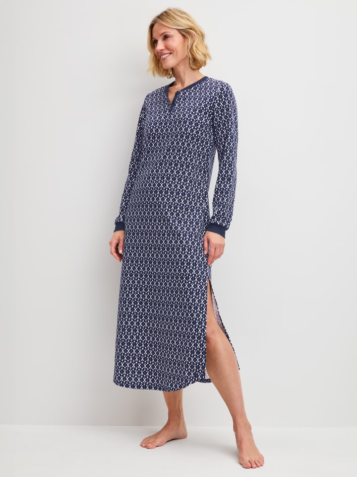 Nachthemd in peacoat blue