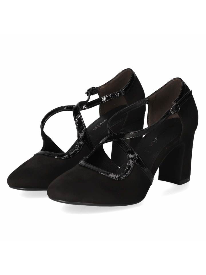 Spangenpumps in schwarz