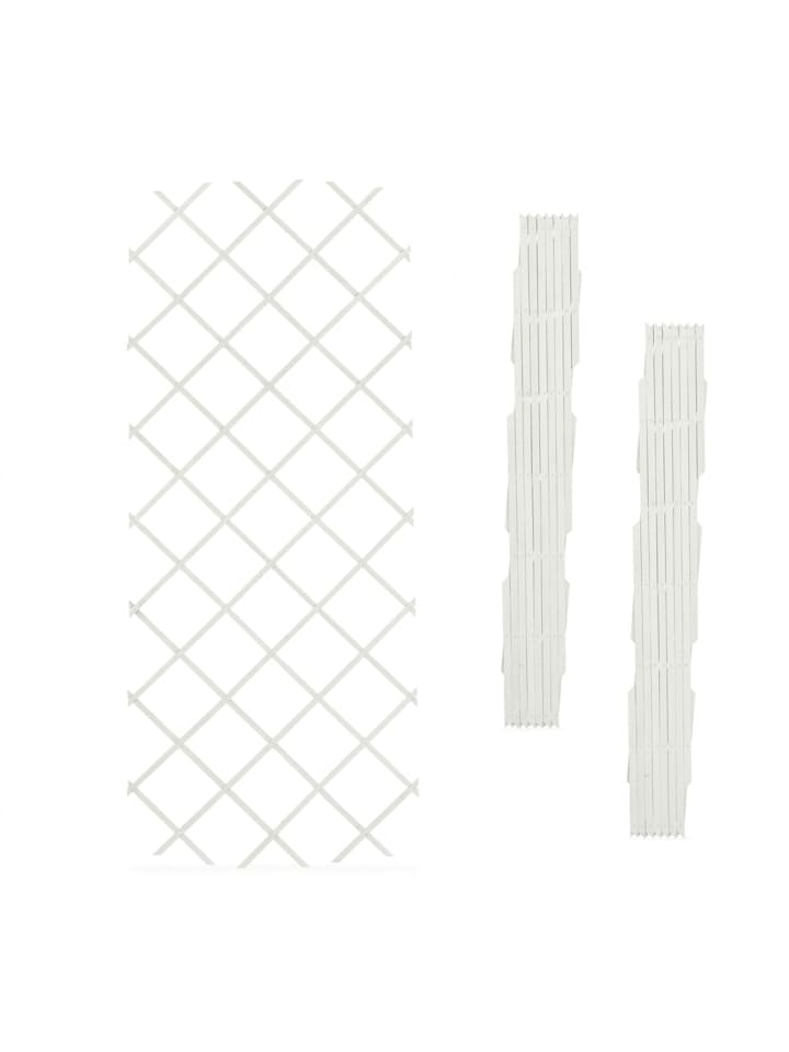 3 x Rankgitter in Weiß - (B)90 x (H)180 cm