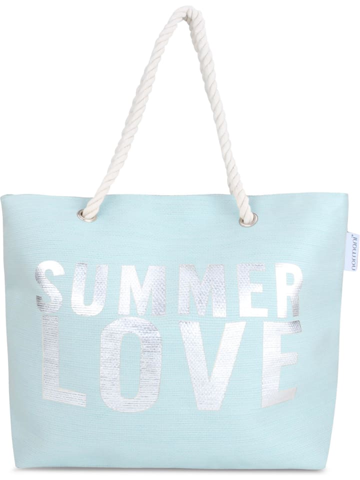 Bequeme Sommer-Umhängetasche, Strandtasche in Summer Love Blue