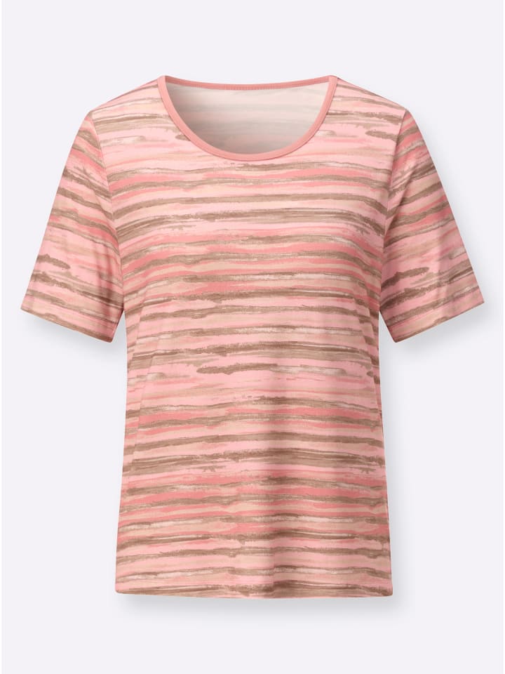 Druck-Shirt in rosenquarz-bedruckt