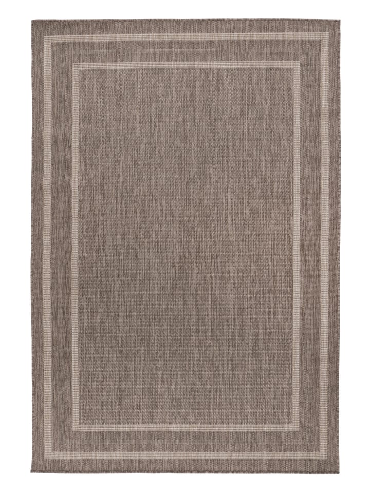 Wohnzimmer Teppich – Kurzflorteppich Nibru 325 in taupe