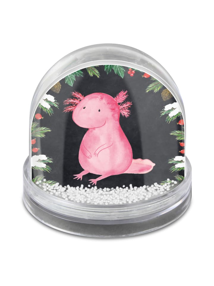 Traumkugel Axolotl Niedlich mit Spruch in Kreidetafel
