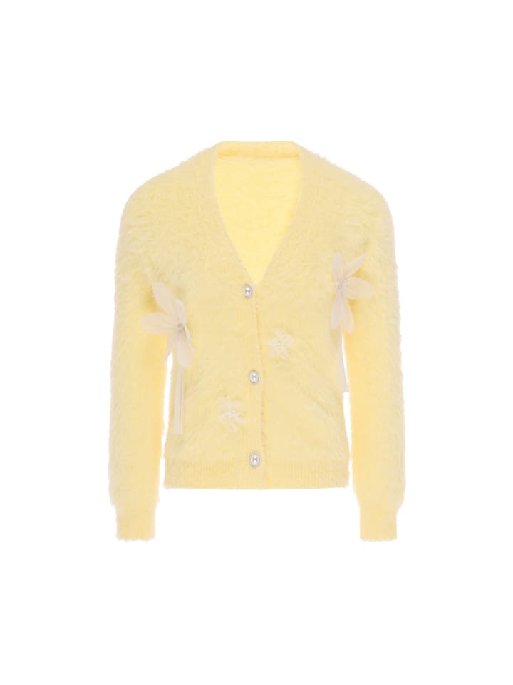Women Cardigan in Light Yellow