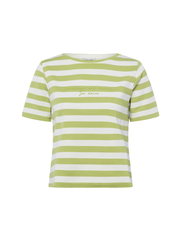 T-Shirt in erbse weiß - 0002