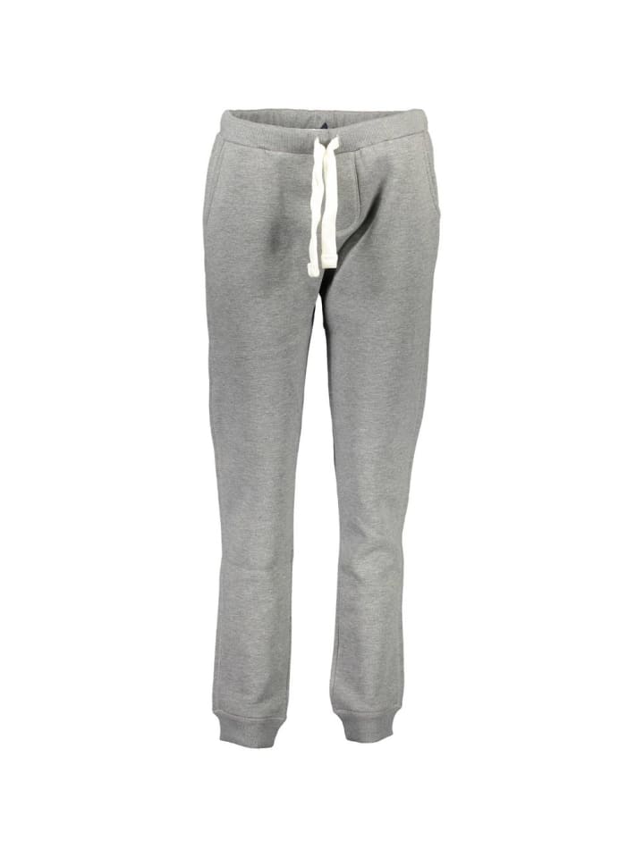 Grau Baumwolle Damen Jogging Hose
