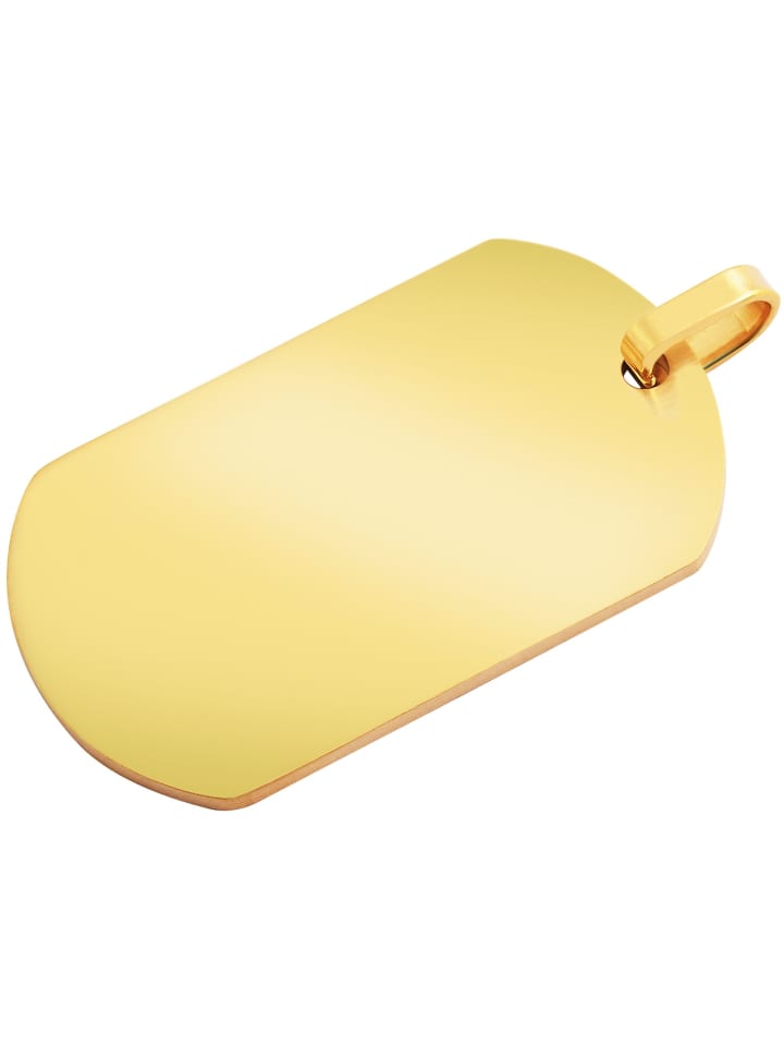 Unisex Anhänger aus Edelstahl in gold