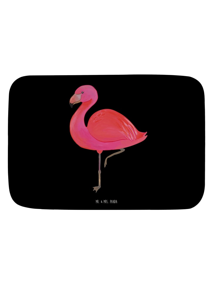 Badteppich Flamingo Classic ohne Spruch in Schwarz