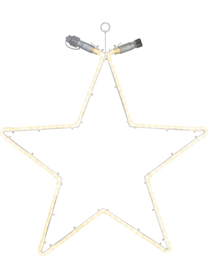 Außen Lichterkette Merle in Weiß