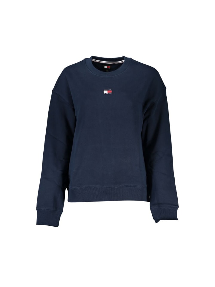 Blau Baumwolle Damen Sweatshirt