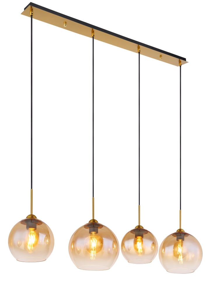 Hängeleuchte "JAMESSA" in gold