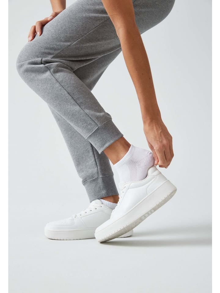 in | Socken limango günstig Sneaker kaufen SNOCKS Bio-Baumwolle Paar 6 aus Weiß