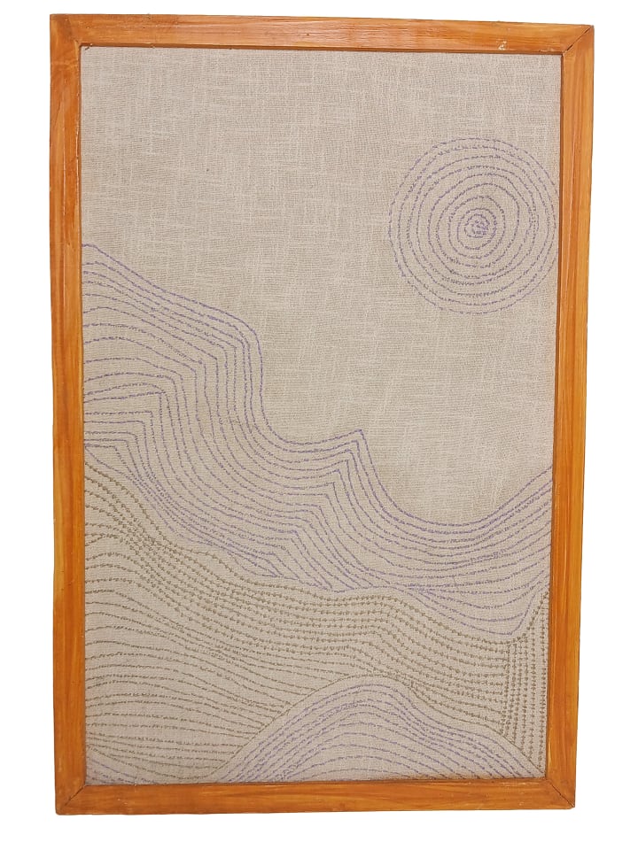 Wandobjekt WEAVE90 in Beige